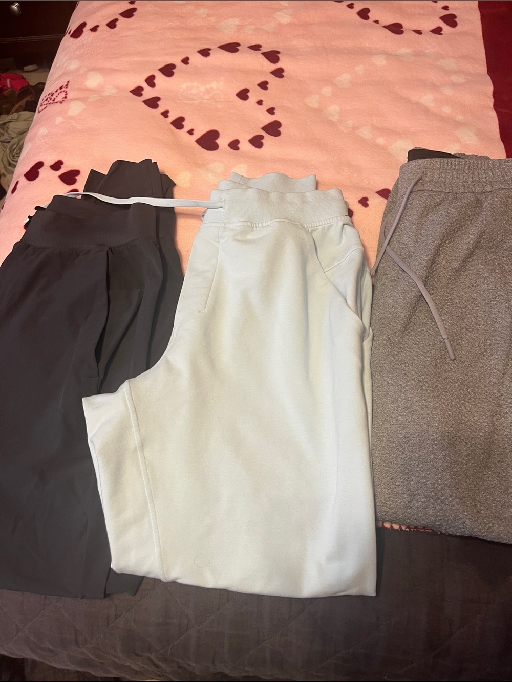 lululemon athletica Men's Joggers Trio in Black, light blue and gray
